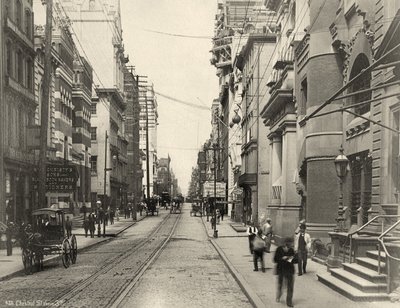 Chestnut Street, West from 3rd Street, c.1885 by Robert Newell